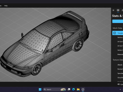 1998 Honda Integra Type R DC2 3D Model
