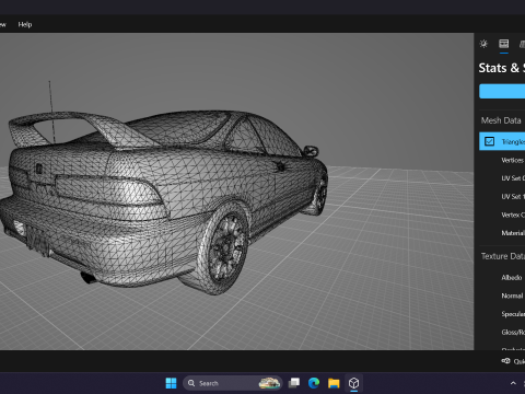 1998 Honda Integra Type R DC2 3D Model