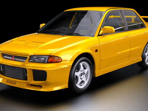 Mitsubishi Lancer Evolution 3 GSR 3D Модель