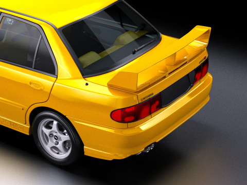 Mitsubishi Lancer Evolution 3 GSR 3D Model