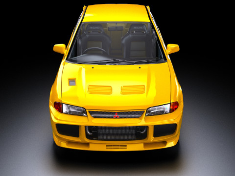 Mitsubishi Lancer Evolution 3 GSR 3D Model