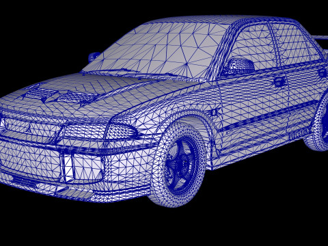 Mitsubishi Lancer Evolution 3 GSR 3D Model