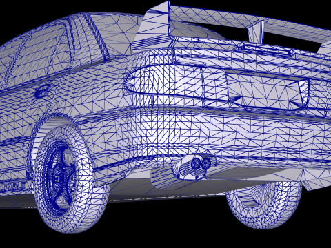 Mitsubishi Lancer Evolution 3 GSR 3D Model
