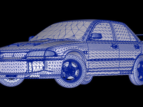 Mitsubishi Lancer Evolution 3 GSR 3D Model