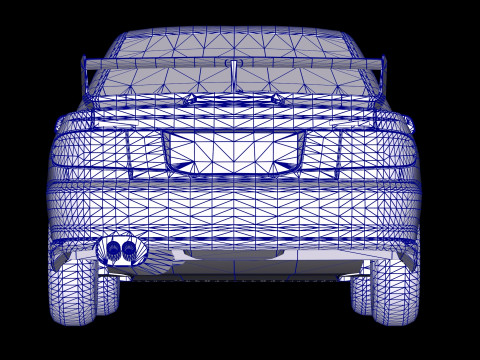 Mitsubishi Lancer Evolution 3 GSR 3D Model