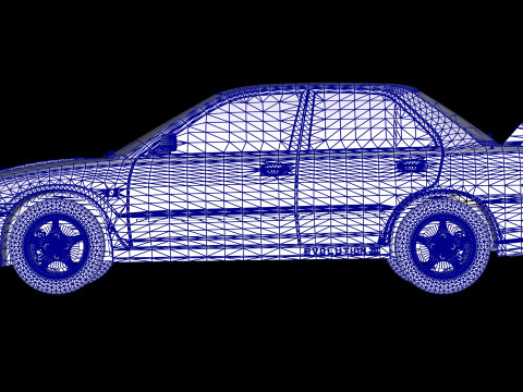 Mitsubishi Lancer Evolution 3 GSR 3D Model