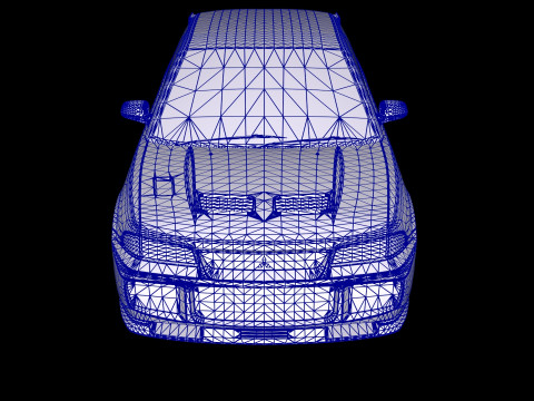 Mitsubishi Lancer Evolution 3 GSR 3D Model
