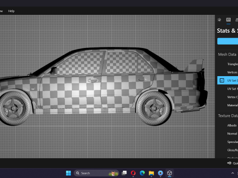 Mitsubishi Lancer Evolution 3 GSR 3D Model