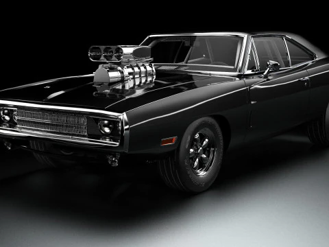 1970 Dodge Charger RT Modelo 3D