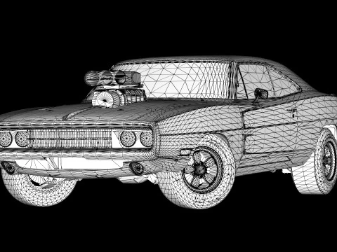 1970 Dodge Charger R-T 3D Model
