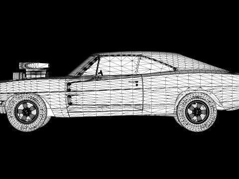 1970 Dodge Charger R-T 3D Model