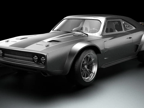 1968 Dodge Ice Charger R-T 3D Model