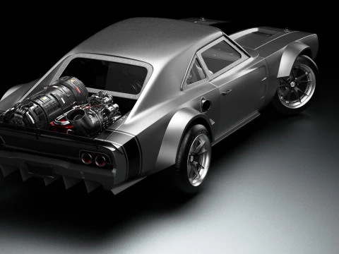 1968 Dodge Ice Charger R-T 3D Model