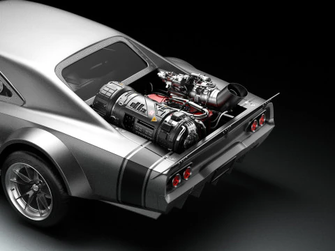 1968 Dodge Ice Charger R-T 3D Model