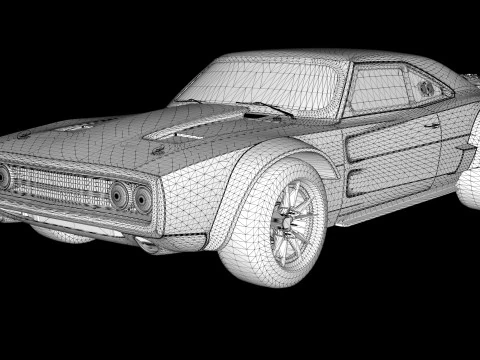 1968 Dodge Ice Charger R-T 3D Model