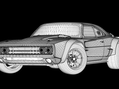 1968 Dodge Ice Charger R-T 3D Model