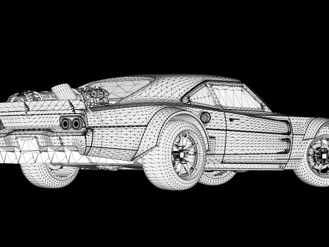 1968 Dodge Ice Charger R-T 3D Model