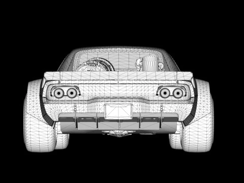 1968 Dodge Ice Charger R-T 3D Model