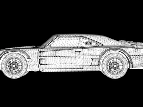 1968 Dodge Ice Charger R-T 3D Model