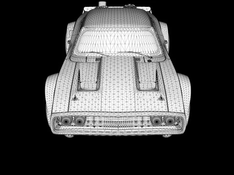 1968 Dodge Ice Charger R-T 3D Model