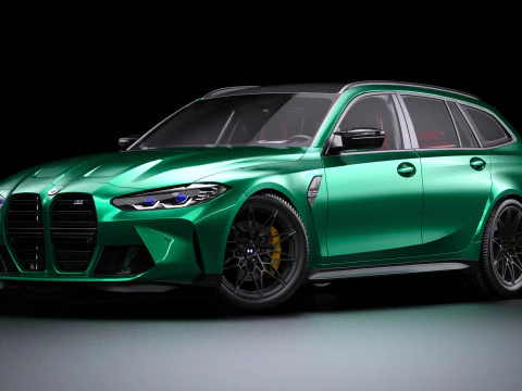 G80 M3 Touring Wagon lowpoly 3D Model