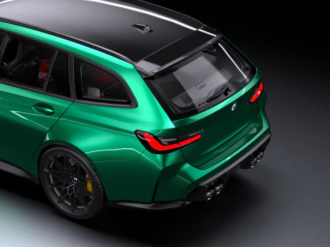 G80 M3 Touring Wagon lowpoly 3D Model