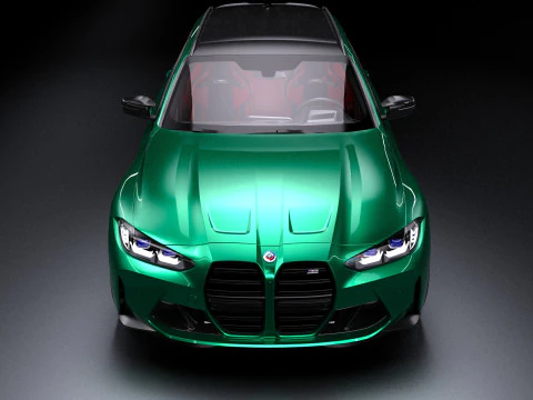 G80 M3 Touring Wagon lowpoly 3D Model