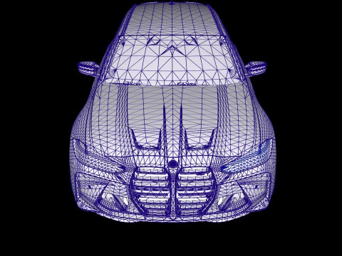 G80 M3 Touring Wagon lowpoly 3D Model
