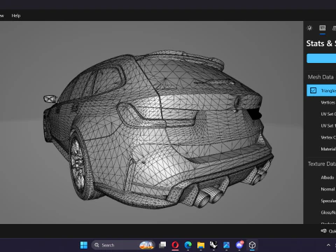 G80 M3 Touring Wagon lowpoly 3D Model