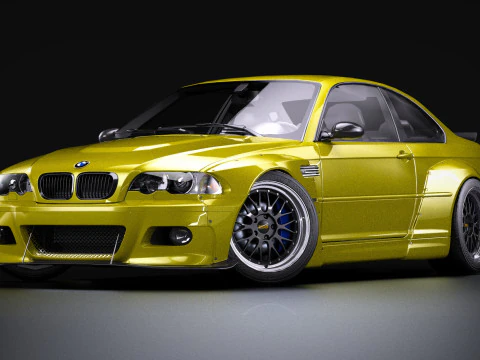 2015 Pandem E46 M3 3D Model