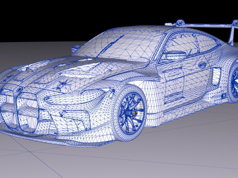 2022 M4 G82 GT3 3D Model