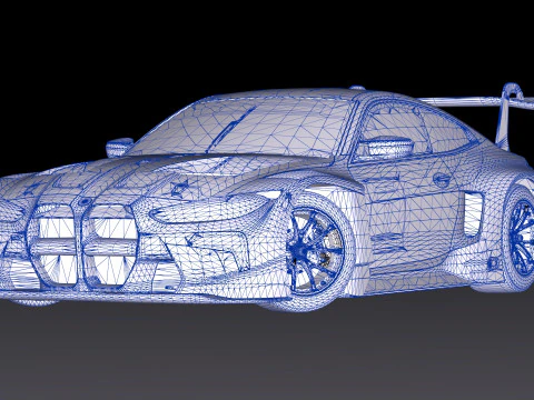 2022 M4 G82 GT3 3D Model