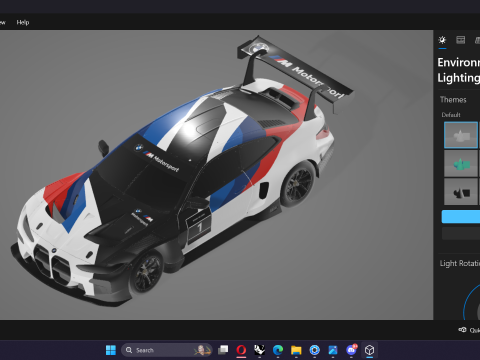 2022 M4 G82 GT3 3D Model