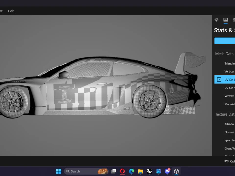 2022 M4 G82 GT3 3D Model
