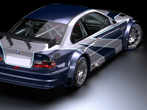 Navalha E46 M3 GTR Modelo 3D
