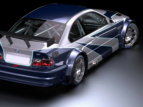 Razor E46 M3 GTR 3D Model
