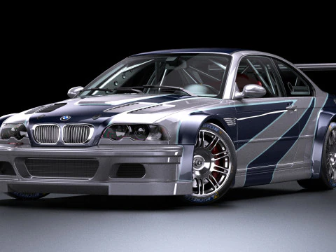 Razor E46 M3 GTR 3D Model
