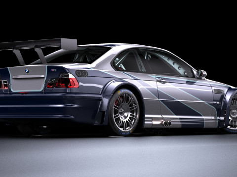 Navalha E46 M3 GTR Modelo 3D