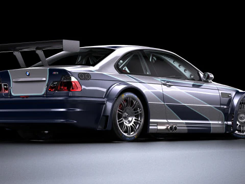 Razor E46 M3 GTR 3D Model