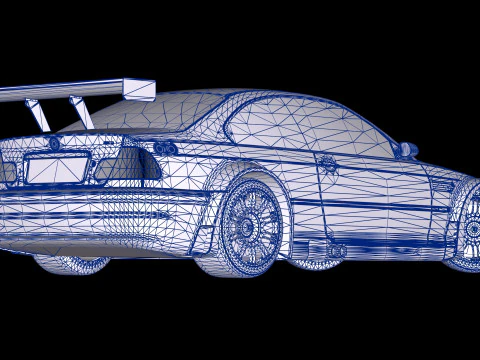 Razor E46 M3 GTR 3D Model