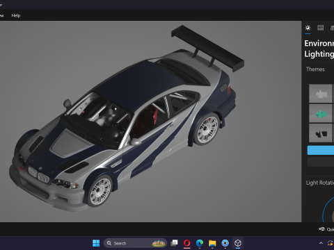 Navalha E46 M3 GTR Modelo 3D