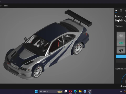 Razor E46 M3 GTR 3D Model