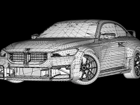 2023 M2 G87 M Performance Parts 3D Model