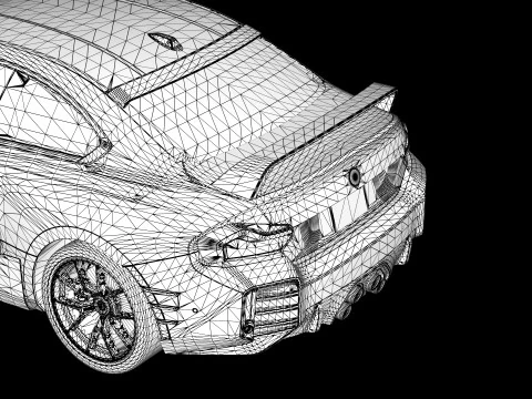 2023 M2 G87 M Performance Parts 3D Model