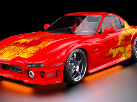 2 Veloce 2 Furioso Julius Mazda RX-7 FD Modello 3D