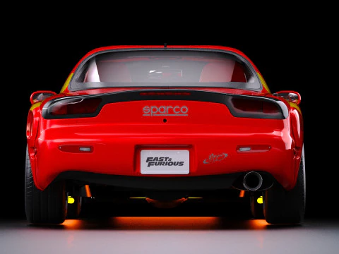 2 Fast 2 Furious Julius Mazda RX-7 FD 3D Model
