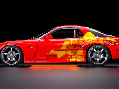 2 Fast 2 Furious Julius Mazda RX-7 FD 3D Model