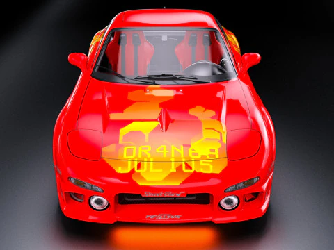 2 Fast 2 Furious Julius Mazda RX-7 FD 3D Model