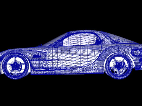 2 Fast 2 Furious Julius Mazda RX-7 FD 3D Model