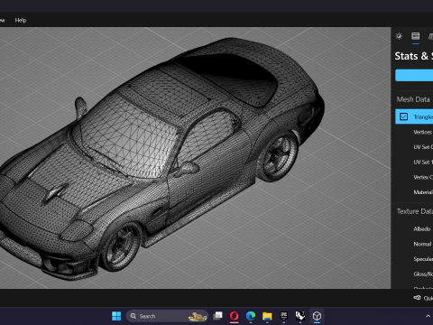 2 Fast 2 Furious Julius Mazda RX-7 FD 3D Model